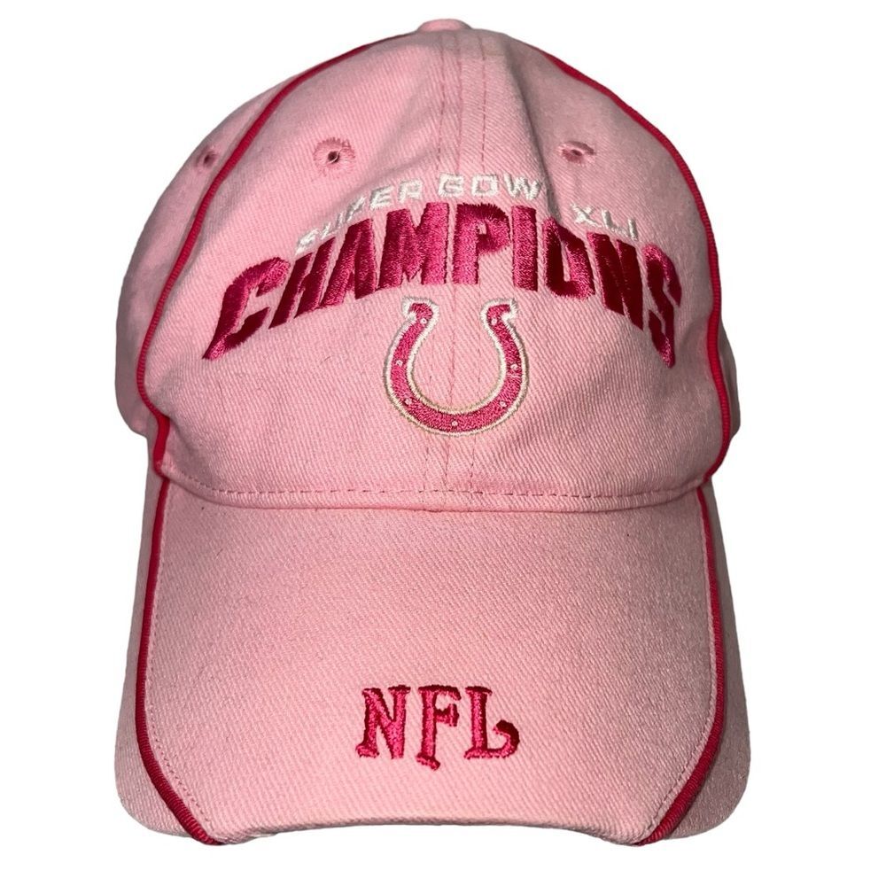 NFL Indianapolis Colts Super Bowl Champions XLI Pink Adjustable Cotton Women’s